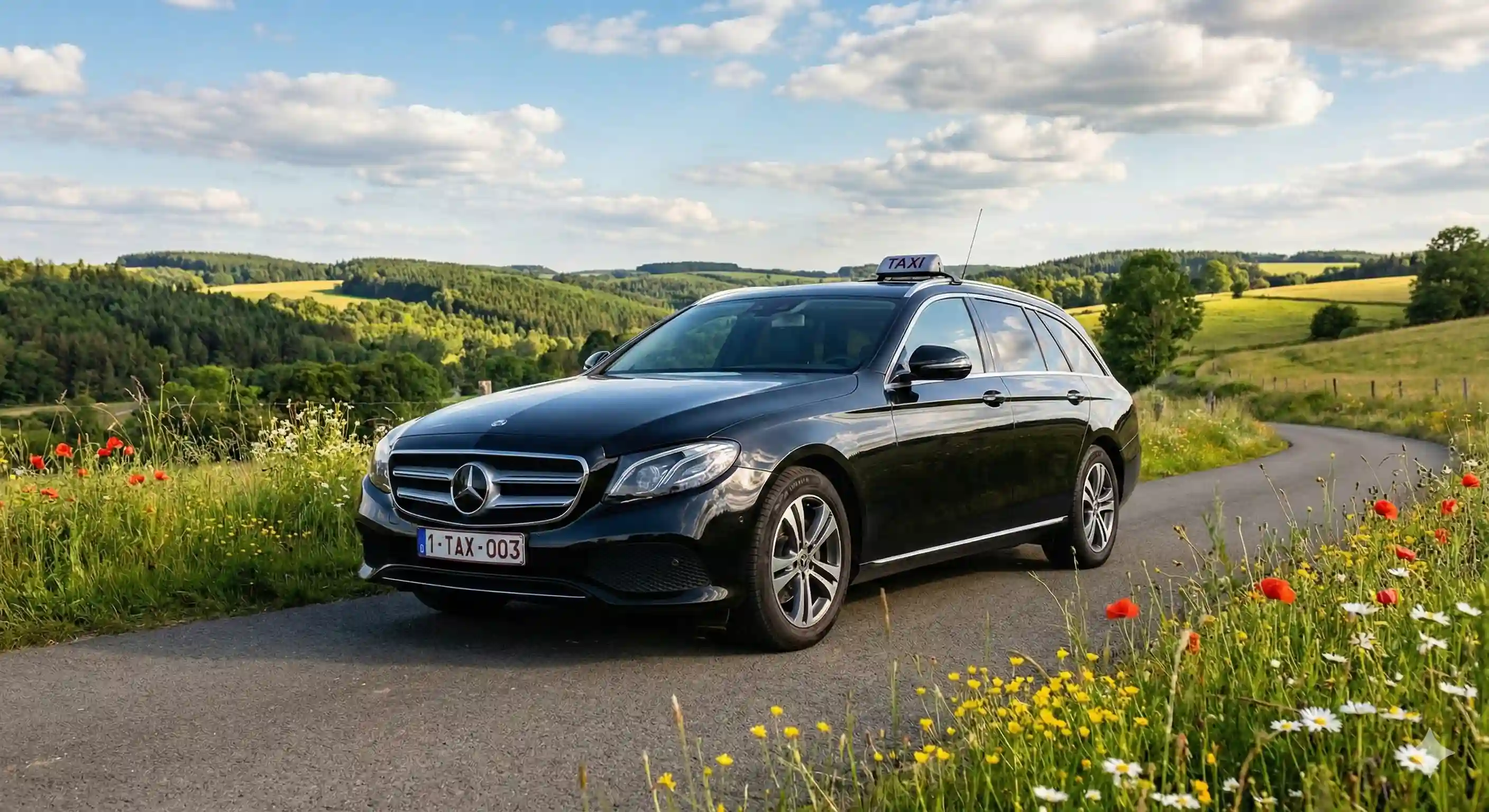 Taxi TaxiZara in de natuur